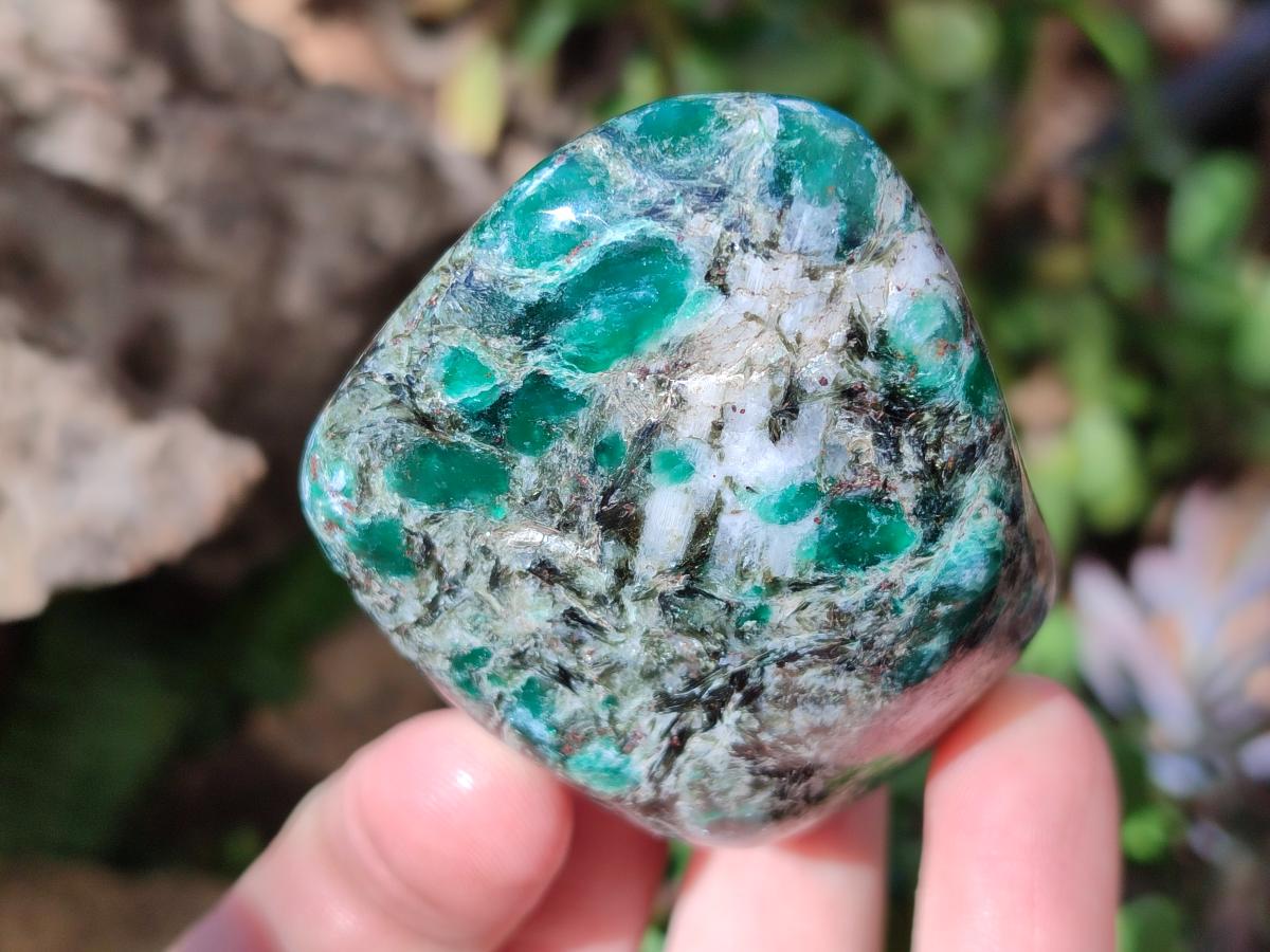 Polished Small Emerald Mica 'Mutokolite' Standing Display Pieces x 6 From Mutoko, Zimbabwe - Toprock Gemstones and Minerals 
