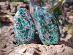Polished Small Emerald Mica 'Mutokolite' Standing Display Pieces x 6 From Mutoko, Zimbabwe - Toprock Gemstones and Minerals 