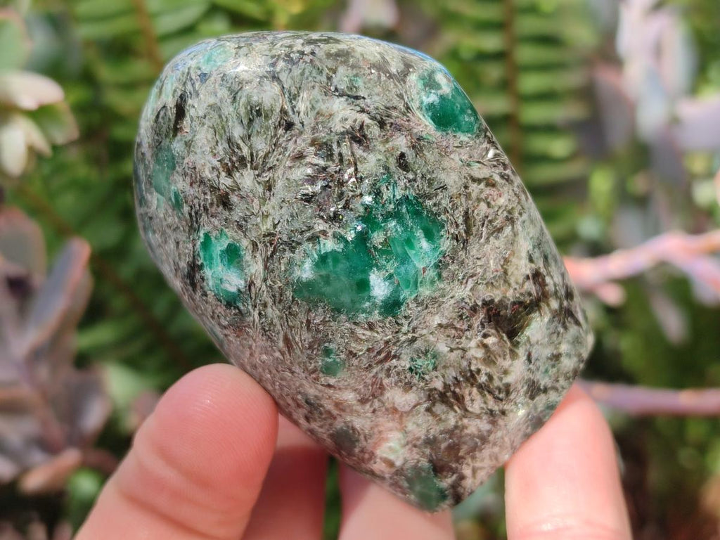 Polished Small Emerald Mica 'Mutokolite' Standing Display Pieces x 6 From Mutoko, Zimbabwe - Toprock Gemstones and Minerals 