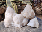 Natural Cascading "Anananas" Candle Quartz Clusters x 3 From Antsirabe, Madagascar - Toprock Gemstones and Minerals 