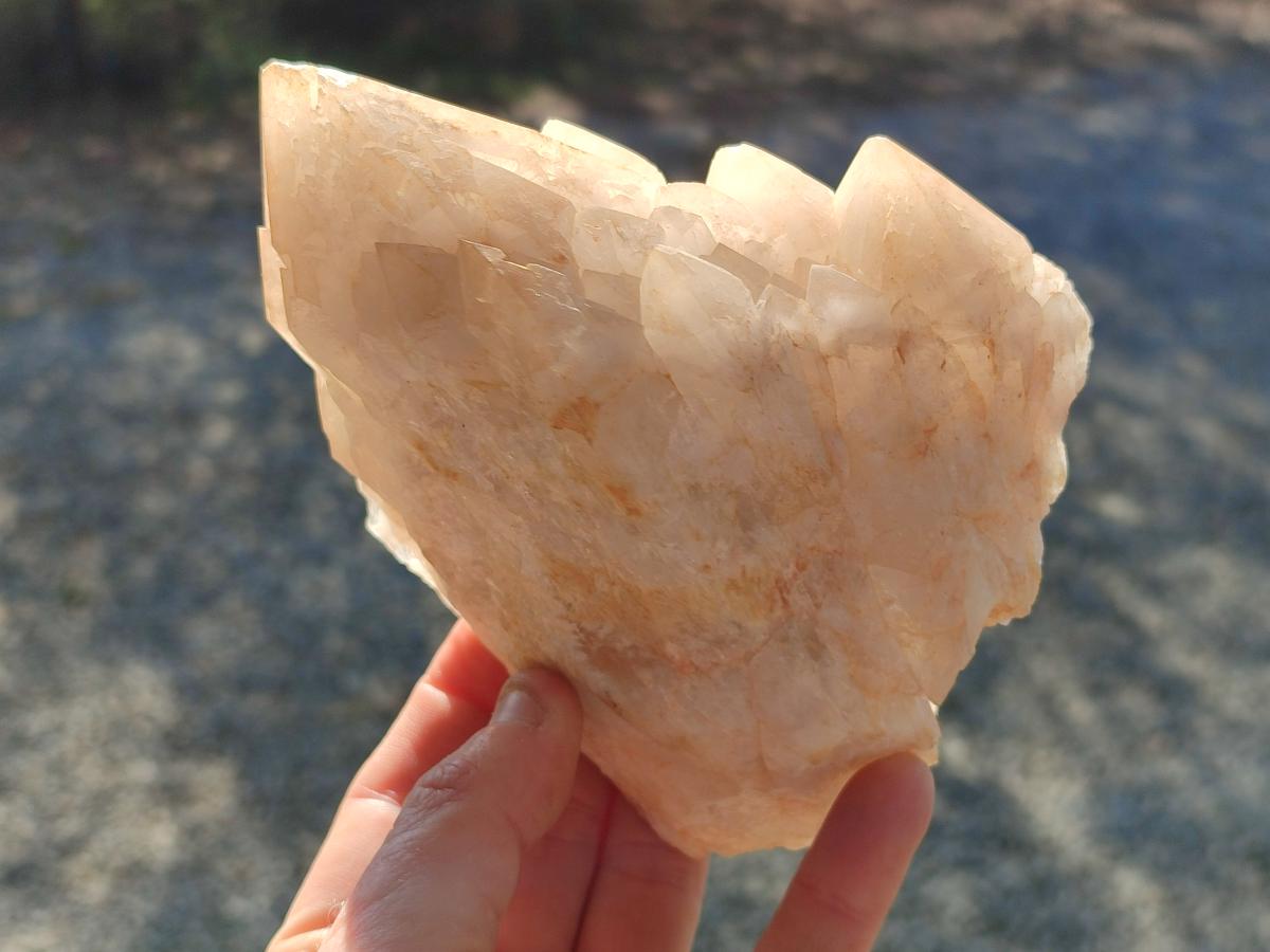 Natural Cascading "Anananas" Candle Quartz Clusters x 3 From Antsirabe, Madagascar - Toprock Gemstones and Minerals 