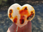 Polished Lemur Island Agate Hearts x 4 From Nosy Varika, Madagascar - Toprock Gemstones and Minerals 
