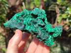 Natural Silky Malachite Specimens x 2 From Kasompe, Congo - Toprock Gemstones and Minerals 