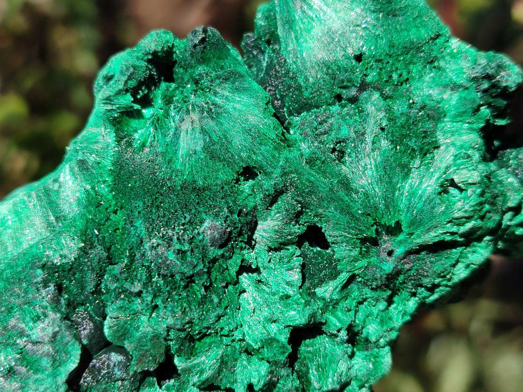Natural Silky Malachite Specimens x 2 From Kasompe, Congo - Toprock Gemstones and Minerals 