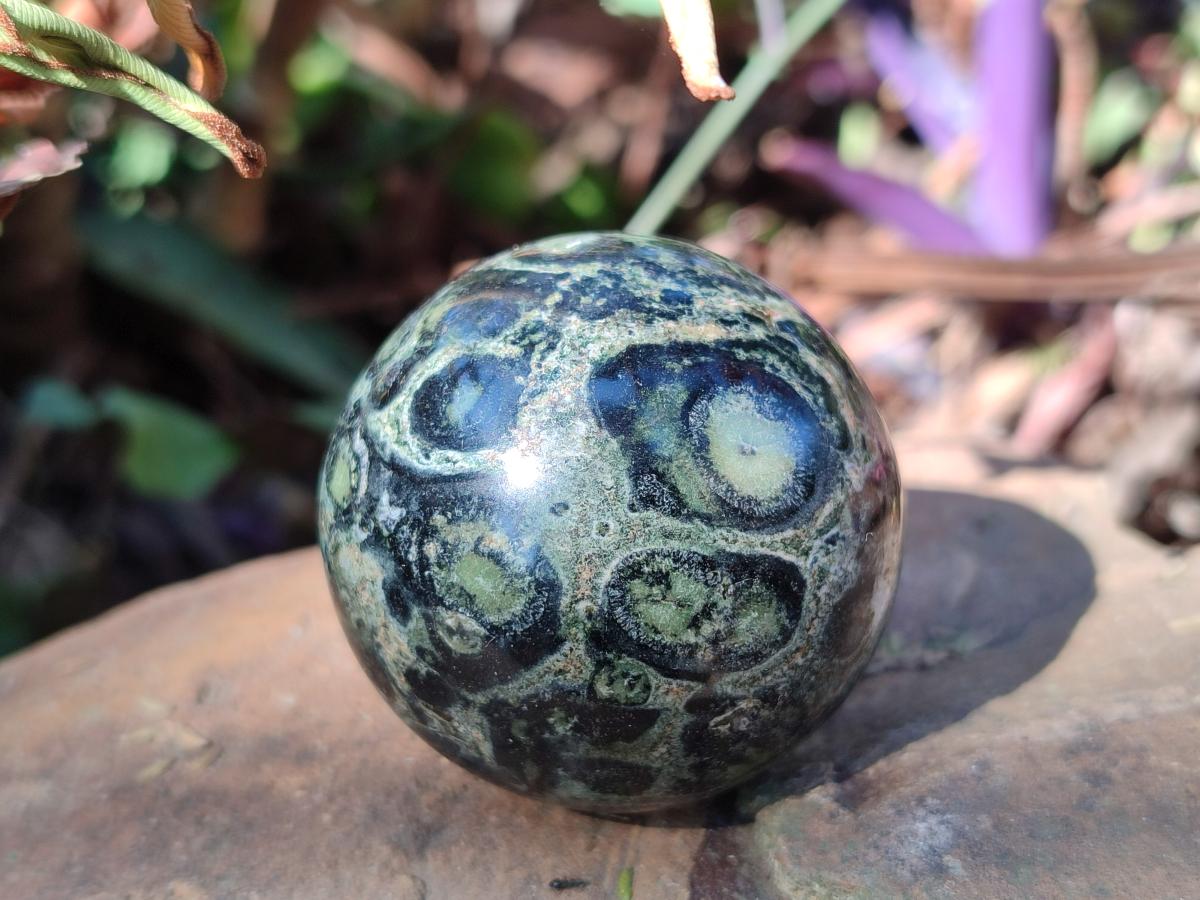 Polished Stromatolite "Kambaba Jasper" Spheres x 12 From Katsepy, Madagascar - Toprock Gemstones and Minerals 