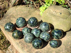 Polished Stromatolite "Kambaba Jasper" Spheres x 12 From Katsepy, Madagascar - Toprock Gemstones and Minerals 