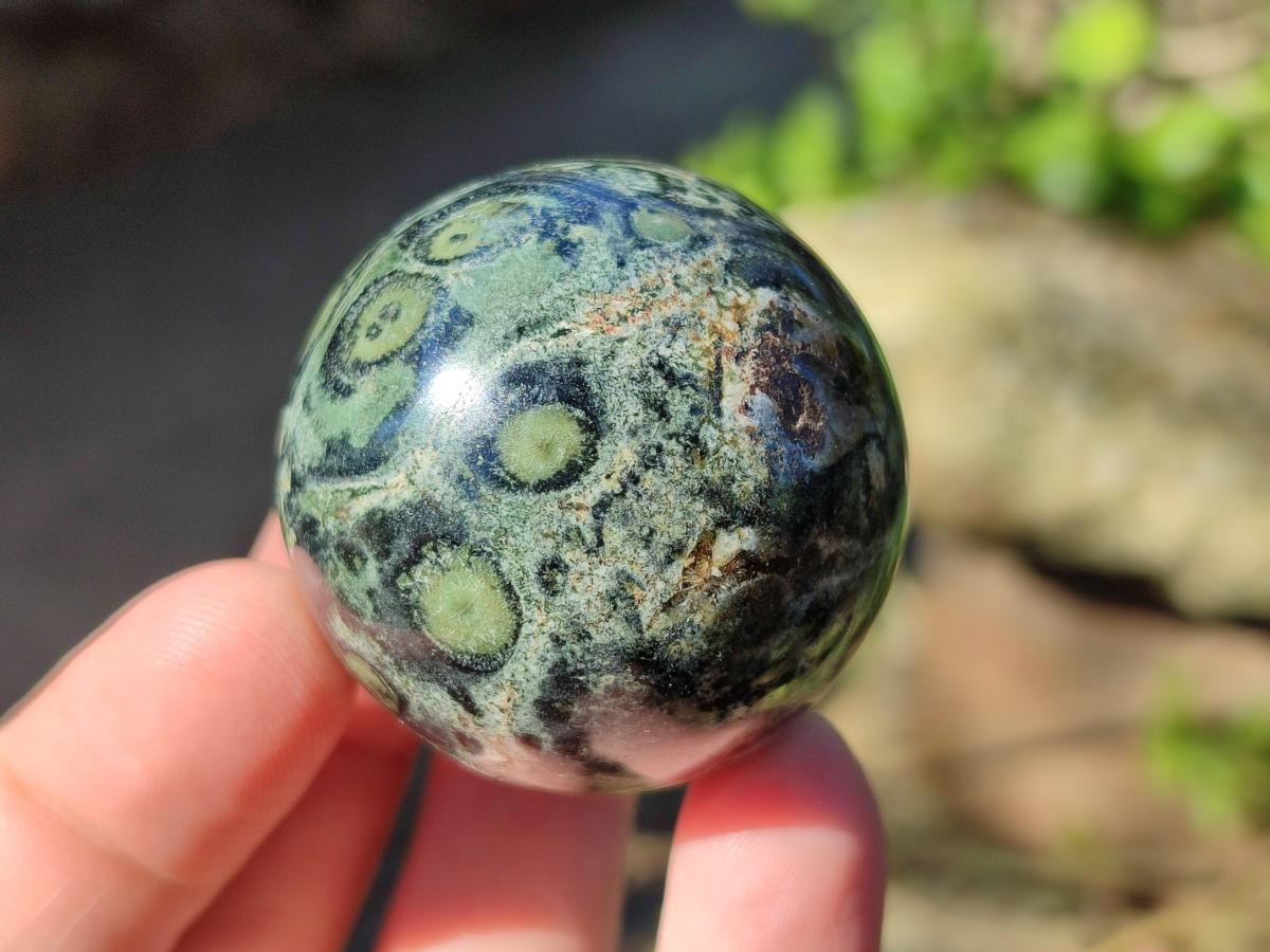 Polished Stromatolite "Kambaba Jasper" Spheres x 12 From Katsepy, Madagascar - Toprock Gemstones and Minerals 