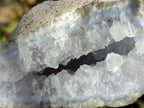 Natural Large Blue Lace Agate Geode Specimens x 6 From Nsanje, Malawi - Toprock Gemstones and Minerals 