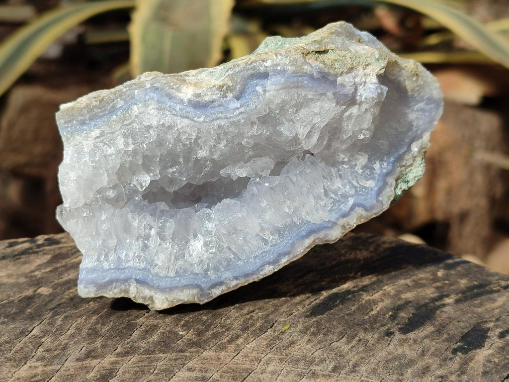 Natural Large Blue Lace Agate Geode Specimens x 6 From Nsanje, Malawi - Toprock Gemstones and Minerals 
