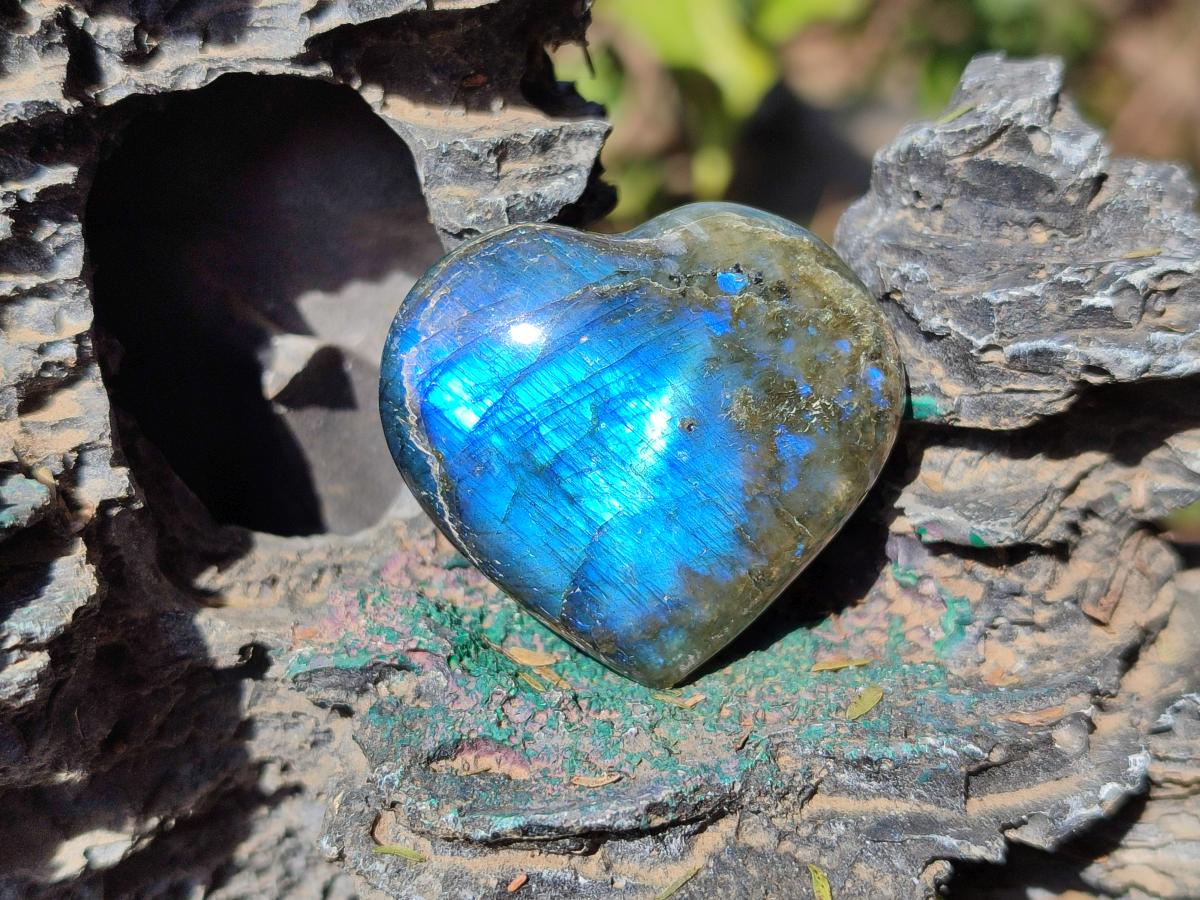 Polished Labradorite Palm Stones x 24 From Madagascar - Toprock Gemstones and Minerals 