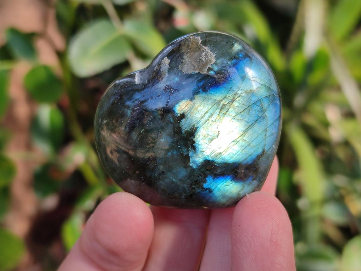 Polished Labradorite Palm Stones x 24 From Madagascar - Toprock Gemstones and Minerals 