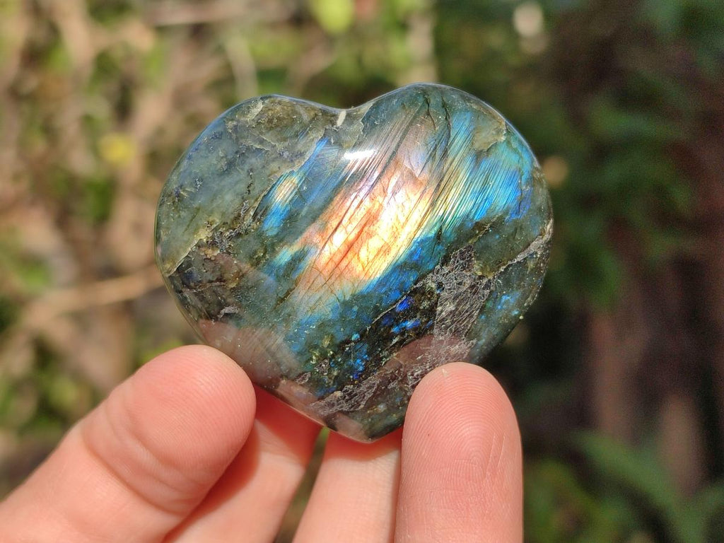 Polished Labradorite Palm Stones x 24 From Madagascar - Toprock Gemstones and Minerals 