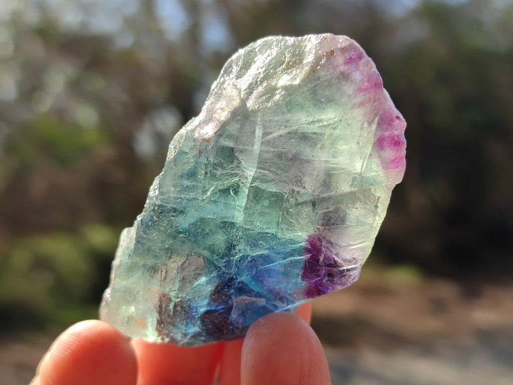 Natural Watermelon Fluorite Cobbed Specimens x 35 From Uis, Namibia - Toprock Gemstones and Minerals 