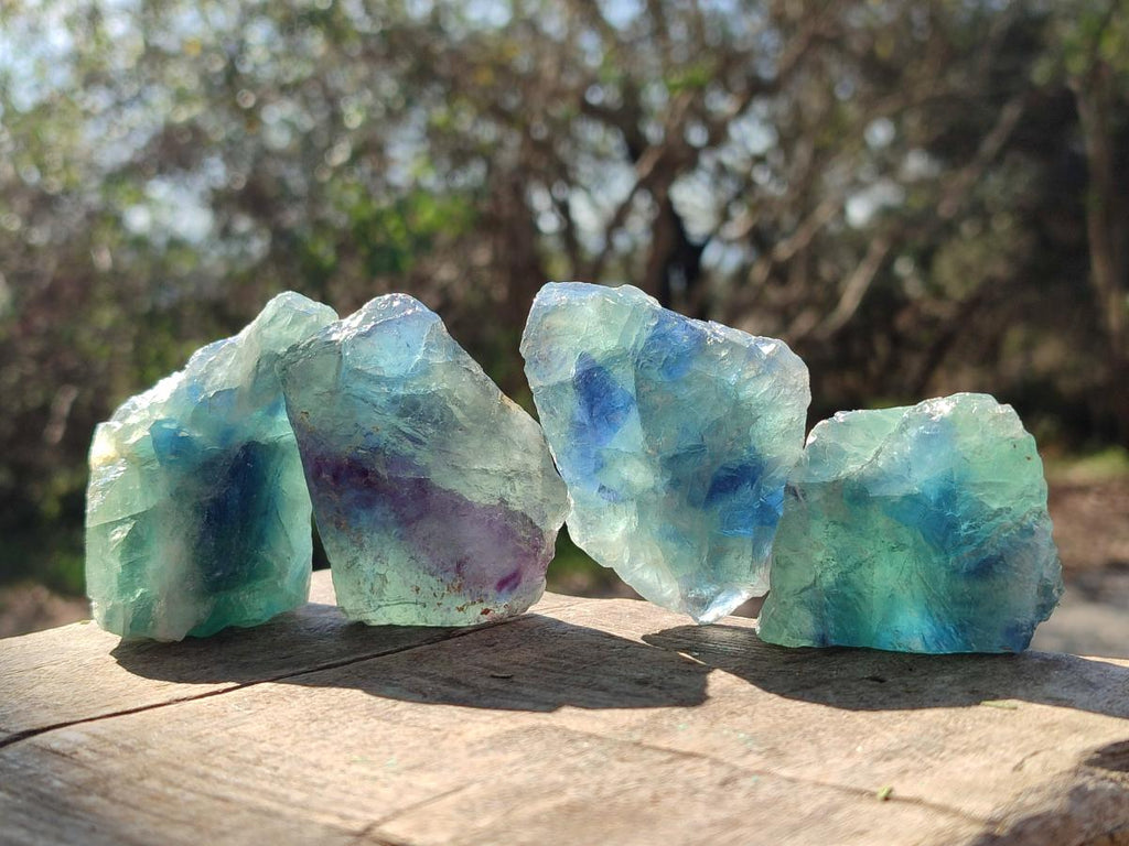 Natural Watermelon Fluorite Cobbed Specimens x 35 From Uis, Namibia - Toprock Gemstones and Minerals 