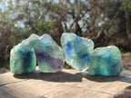 Natural Watermelon Fluorite Cobbed Specimens x 35 From Uis, Namibia - Toprock Gemstones and Minerals 