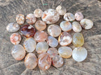 Polished Small Flower Agate Jewellery Free Forms x 70 From Antsahalova, Madagascar - Toprock Gemstones and Minerals 