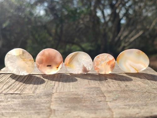 Polished Small Flower Agate Jewellery Free Forms x 70 From Antsahalova, Madagascar - Toprock Gemstones and Minerals 