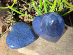 Polished Lazulite Hearts x 4 From Madagascar - Toprock Gemstones and Minerals 
