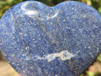 Polished Lazulite Hearts x 4 From Madagascar - Toprock Gemstones and Minerals 