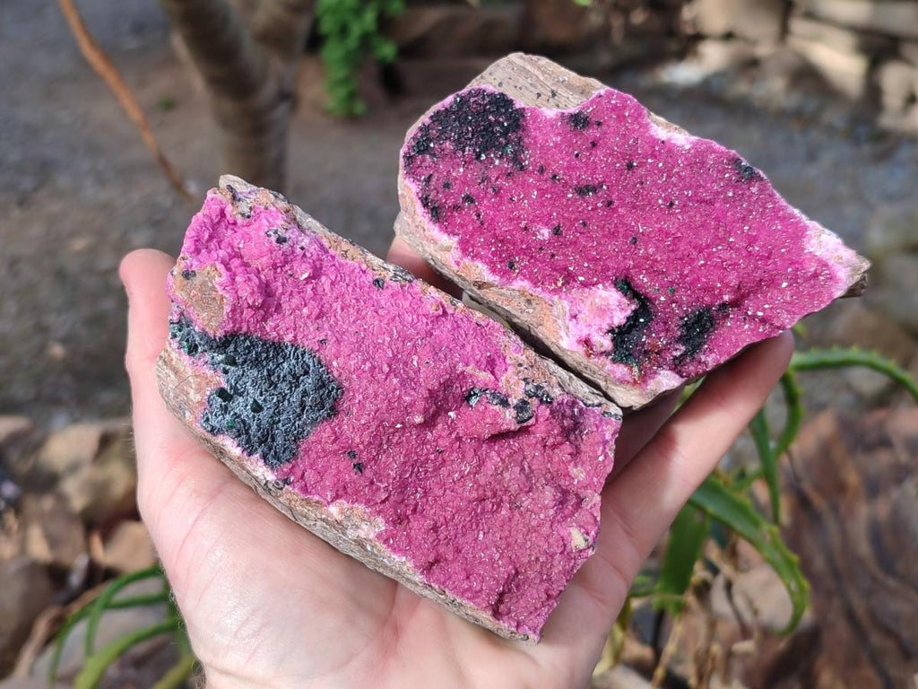 Natural Large Cabinet Sized Salrose Cobaltoan Dolomite Specimens x 3 From Kakanda, Congo - Toprock Gemstones and Minerals 