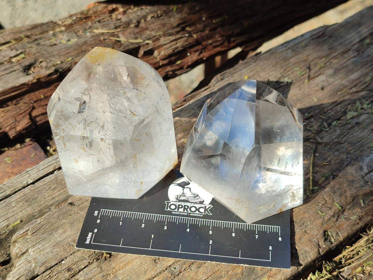 Polished Clear Quartz Display Crystals x 6 From Madagascar - Toprock Gemstones and Minerals 