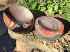 Polished Polychrome Jasper Bowls x 2 From NW Coast, Madagascar - Toprock Gemstones and Minerals 