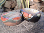Polished Polychrome Jasper Bowls x 2 From NW Coast, Madagascar - Toprock Gemstones and Minerals 