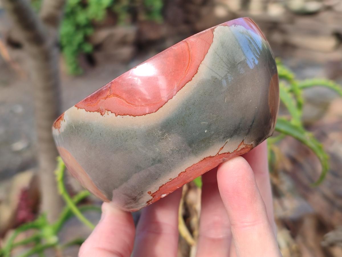Polished Polychrome Jasper Bowls x 2 From NW Coast, Madagascar - Toprock Gemstones and Minerals 