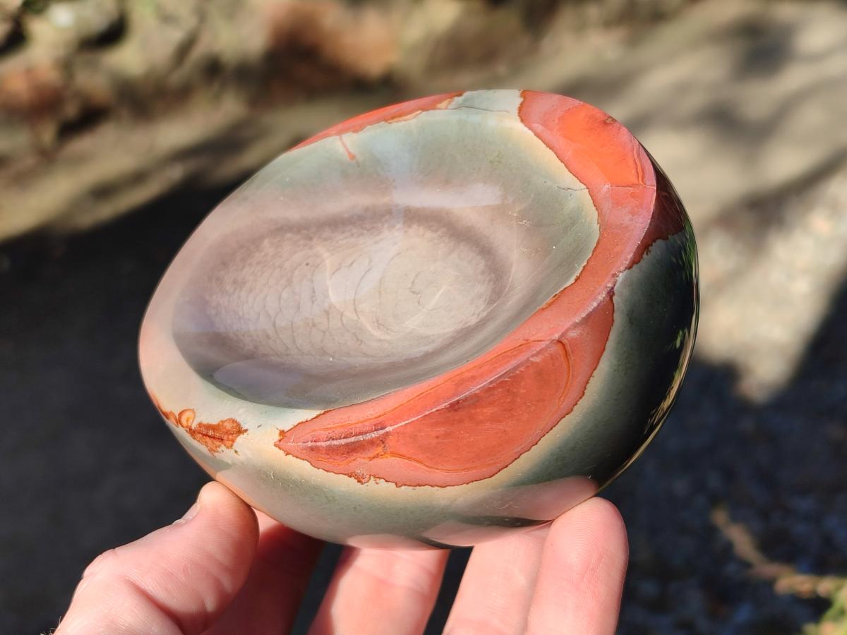 Polished Polychrome Jasper Bowls x 2 From NW Coast, Madagascar - Toprock Gemstones and Minerals 