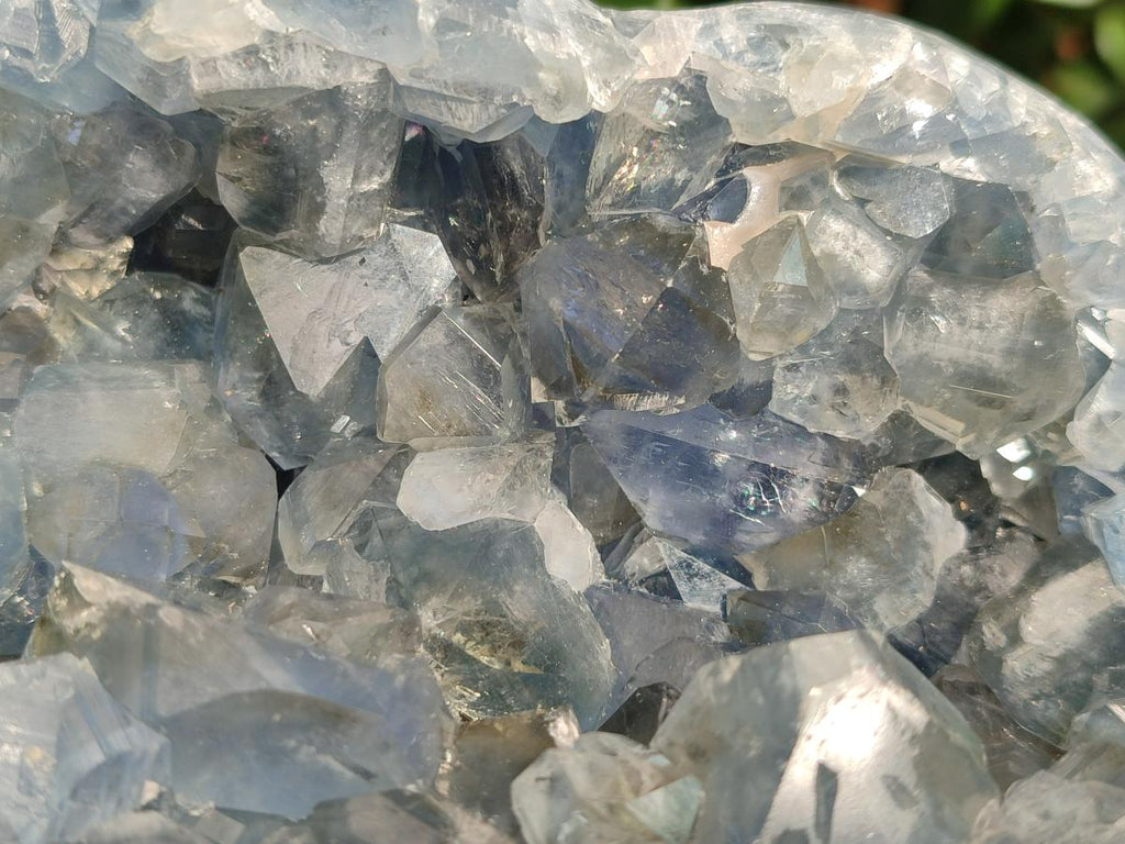 Polished Blue Celestite Heart x 1 From Sakoany, Madagascar - Toprock Gemstones and Minerals 