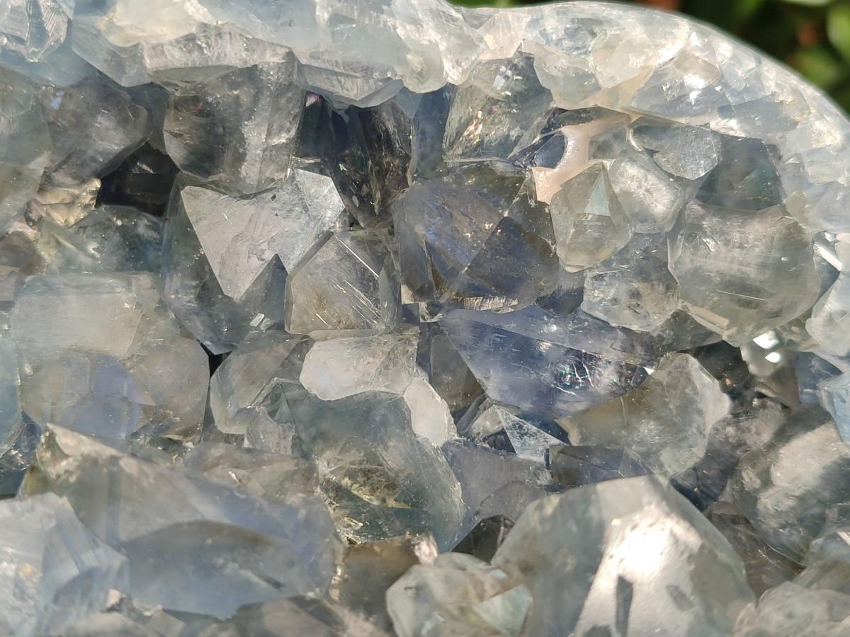 Polished Blue Celestite Heart x 1 From Sakoany, Madagascar - Toprock Gemstones and Minerals 