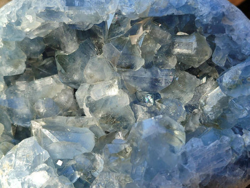 Polished Blue Celestite Heart x 1 From Sakoany, Madagascar - Toprock Gemstones and Minerals 