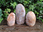Polished Flower Agate Standing Display Pieces x 3 From Antsahalova, Madagascar - Toprock Gemstones and Minerals 