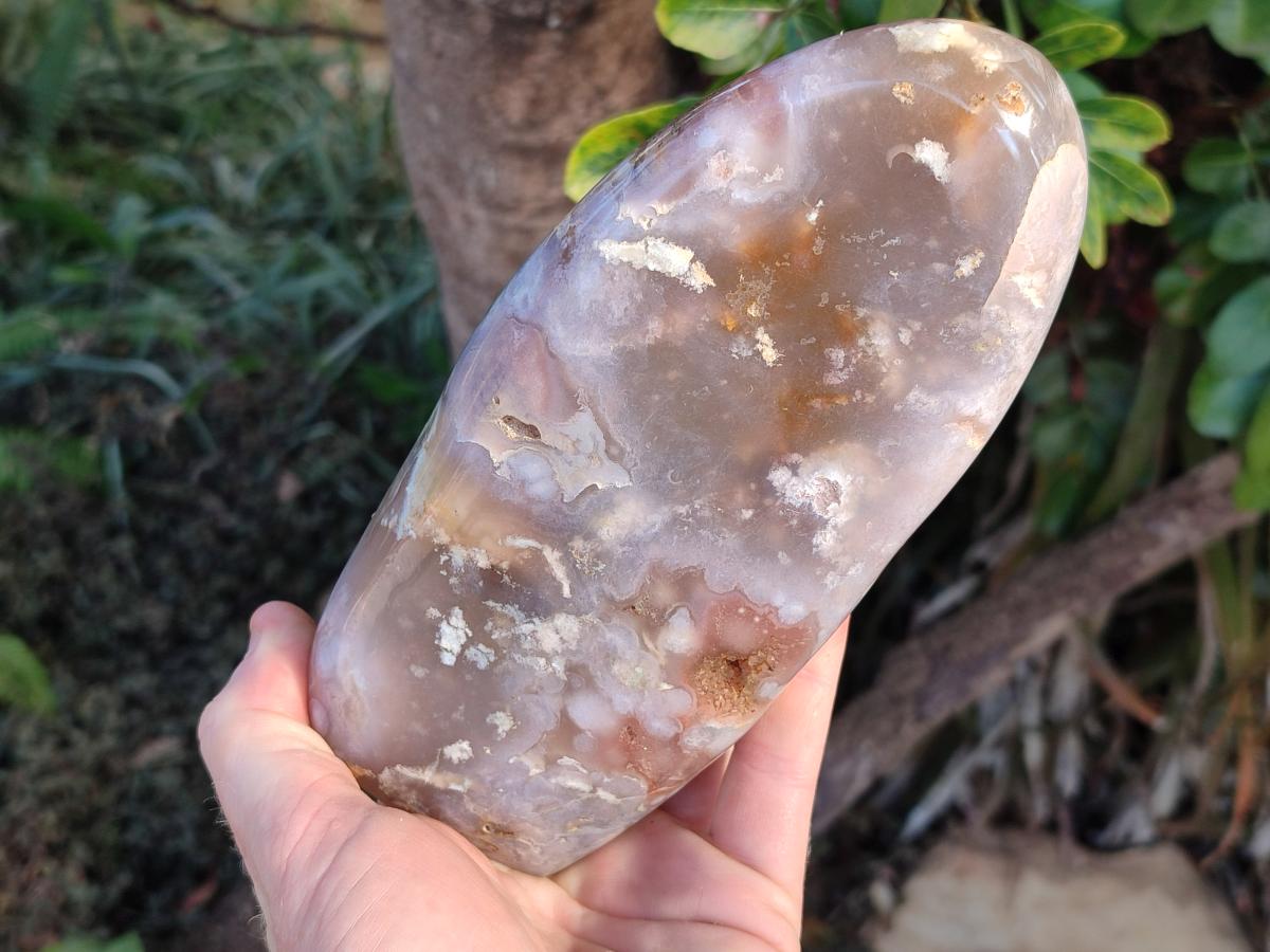Polished Flower Agate Standing Display Pieces x 3 From Antsahalova, Madagascar - Toprock Gemstones and Minerals 