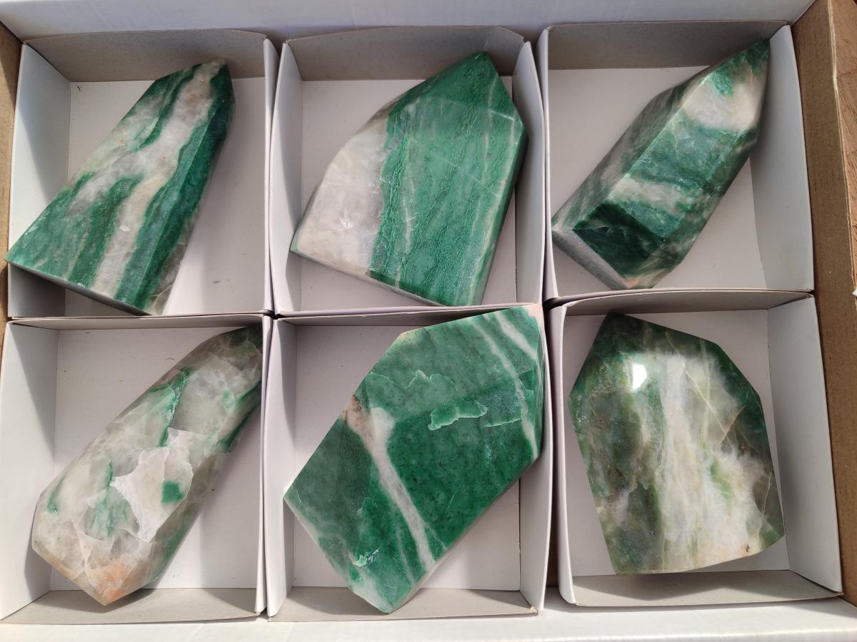 Polished Buddstone Display Crystals x 6 From Swaziland - Toprock Gemstones and Minerals 