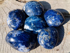 Polished Rare Dumortierite Galets x 24 From Madagascar
