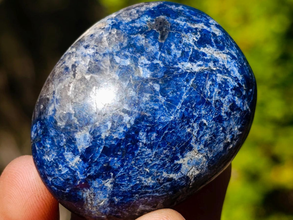 Polished Rare Dumortierite Galets x 24 From Madagascar