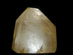 Polished Large Window Quartz Crystal with White Tourmalinated Needle Inclusions x 1 From Madagascar