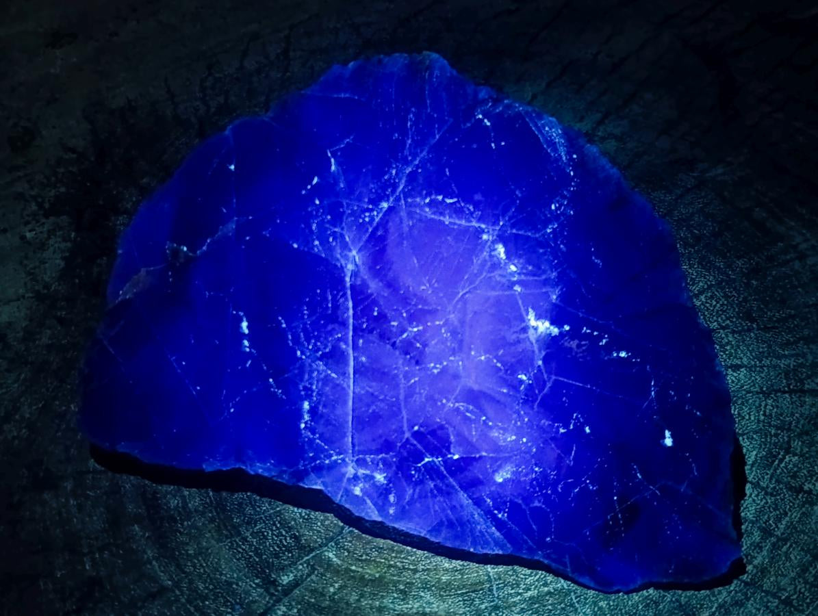 Polished One Side Watermelon Fluorite Slices x 2 From Uis, Namibia