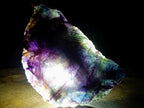 Polished One Side Watermelon Fluorite Slices x 2 From Uis, Namibia