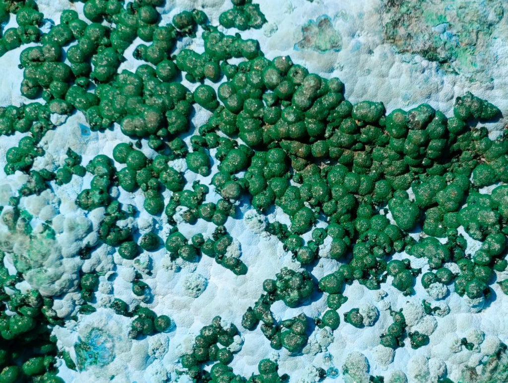 Natural Large Botryoidal Chrysocolla Specimen with Ball Malachite x 1 From Congo
