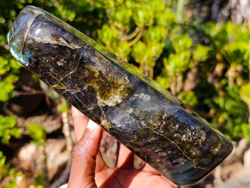 Polished Large Labradorite Standing Display Piece x 1 From Madagascar