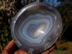 Polished Banded Agate Bowls x 4 From Madagascar