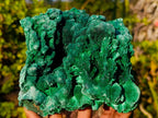 Natural Large Silky Malachite Specimen x 1 From Kasompe, Congo