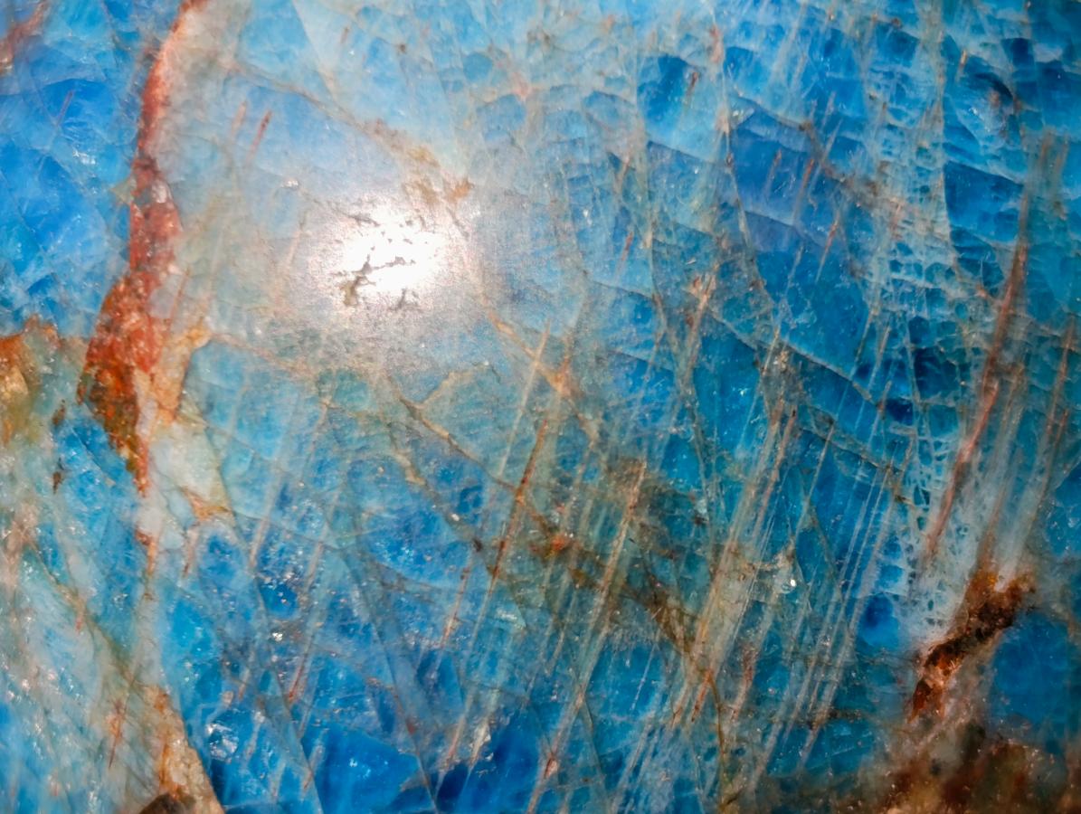 Polished Blue Apatite Spheres x 4 From Betroka, Madagascar
