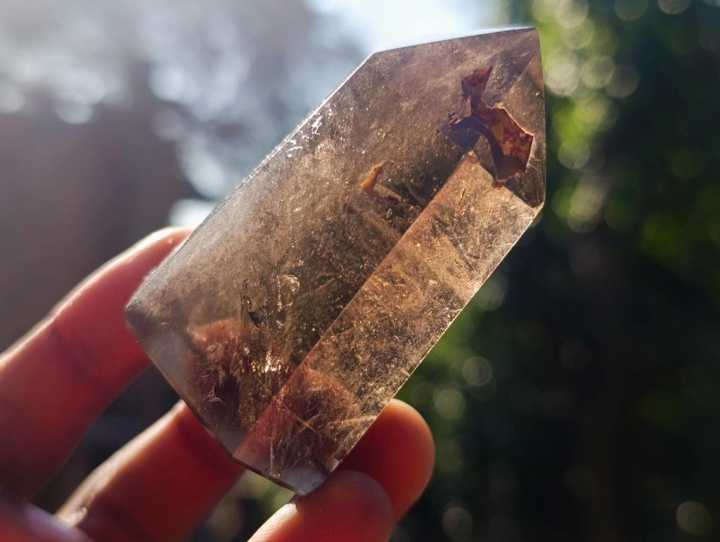 Polished Smokey Quartz Display Crystals x 12 From Madagascar