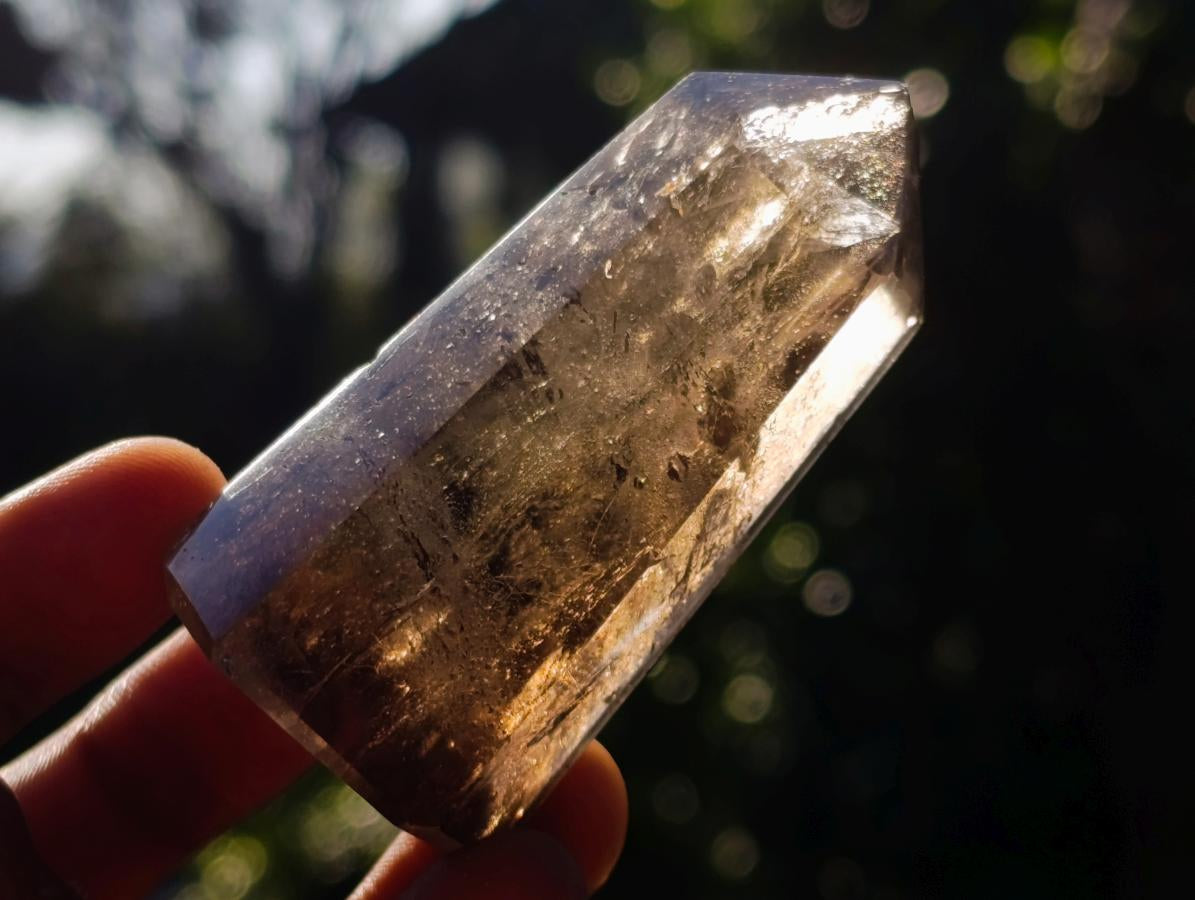 Polished Smokey Quartz Display Crystals x 12 From Madagascar