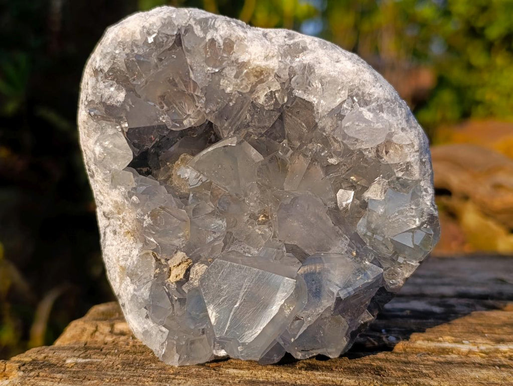 Natural Blue Celestite Specimens x 2 From Sakoany, Madagascar