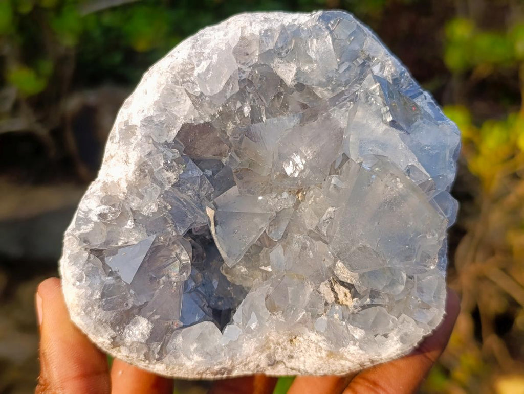 Natural Blue Celestite Specimens x 2 From Sakoany, Madagascar