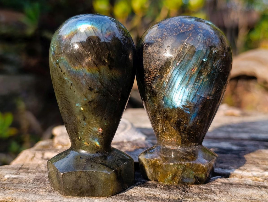 Polished Labradorite Door Handles x 6 From Madagascar